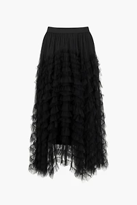 Robin Ruffle Tulle Midi Skirt