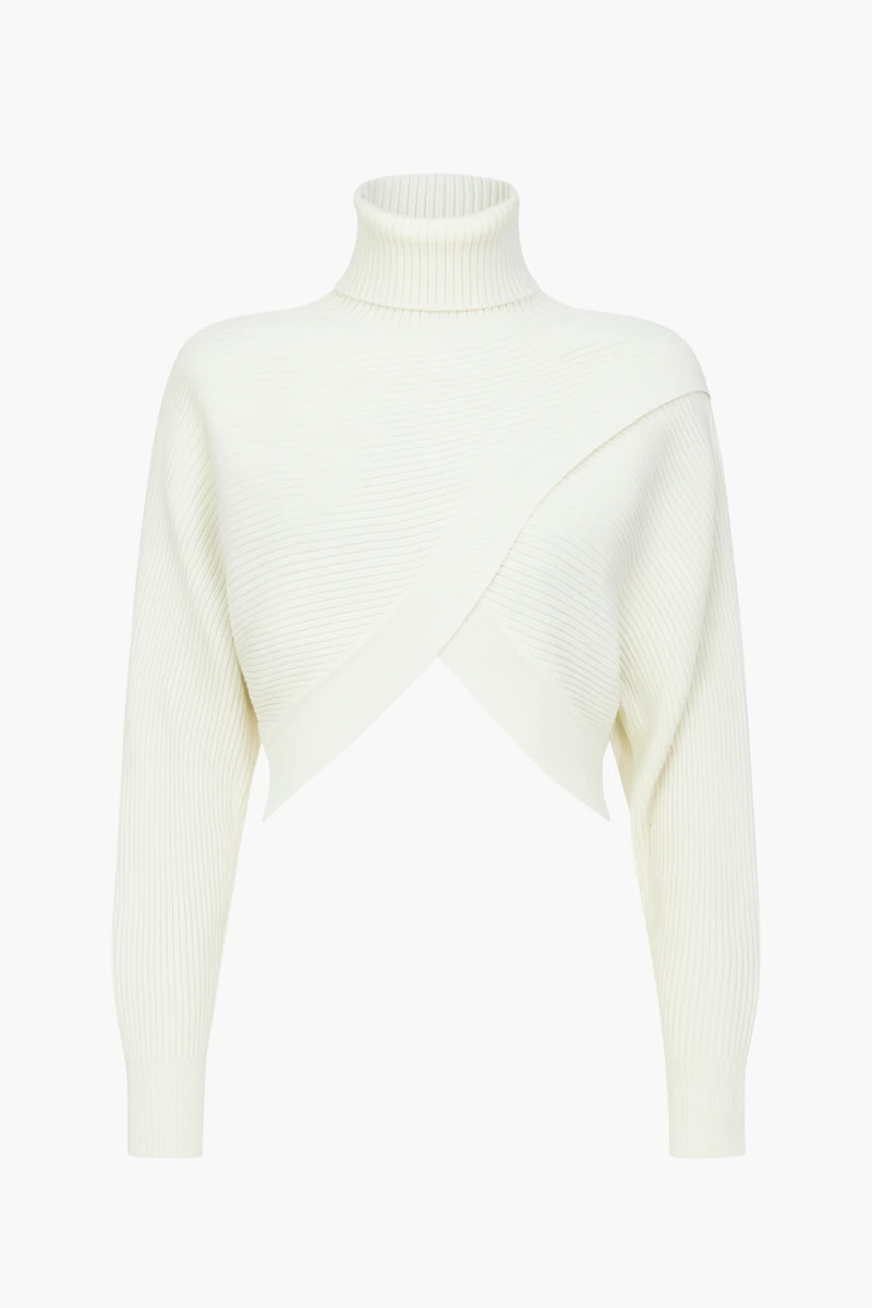 Laurel Turtleneck Cross Over Sweater