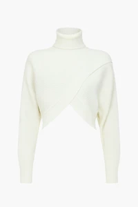 Laurel Turtleneck Cross Over Sweater