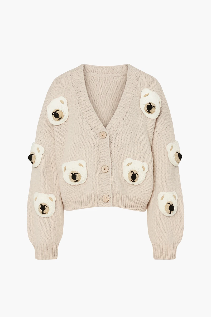 Loveable Teddy Bear Cardigan