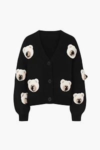Loveable Teddy Bear Cardigan