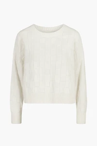 Astrid Checkered Knit Sweater