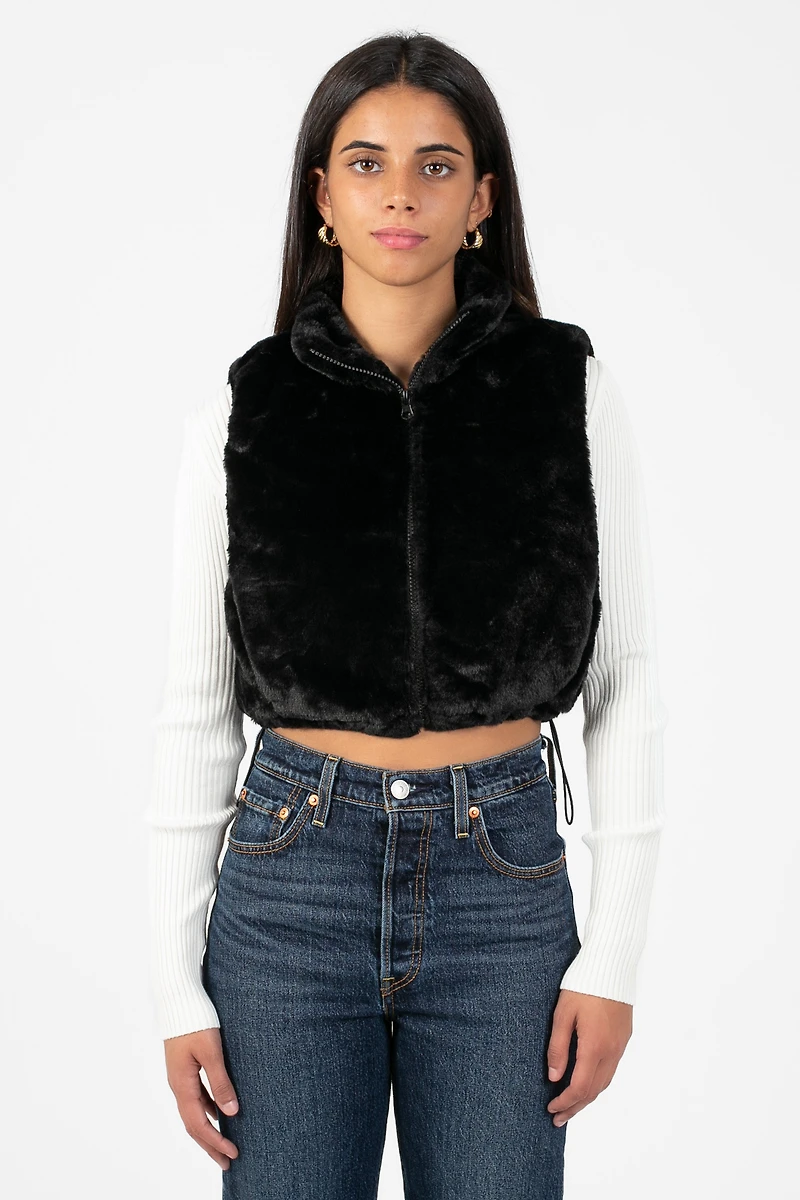 Maggie Faux Fur Vest Jacket