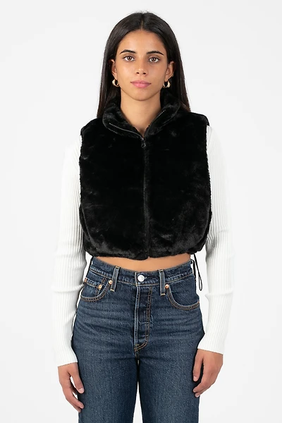 Maggie Faux Fur Vest Jacket
