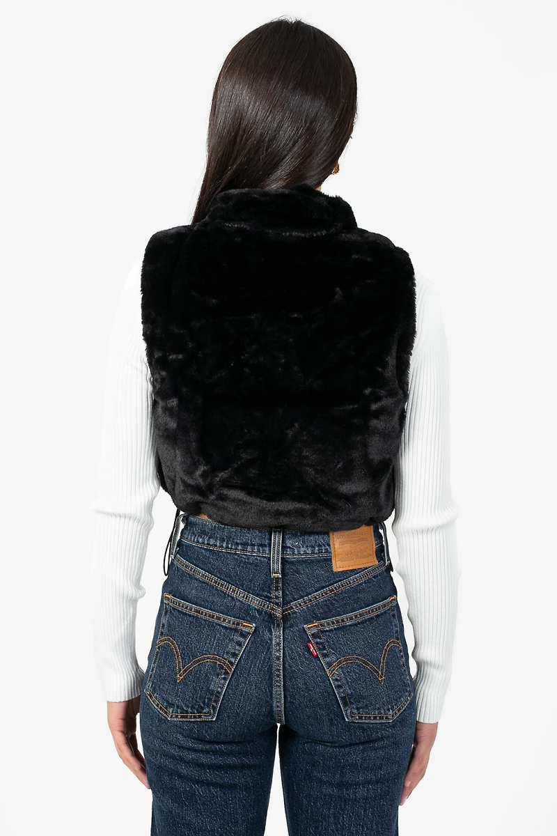 Maggie Faux Fur Vest Jacket