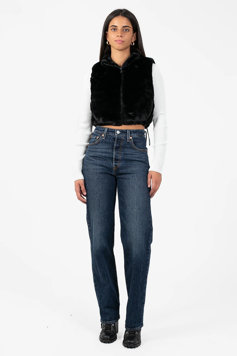 Maggie Faux Fur Vest Jacket
