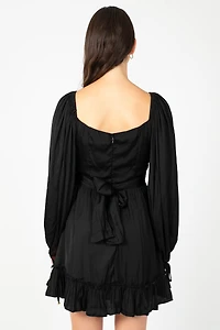 Harlow Tie Back Satin Mini Dress