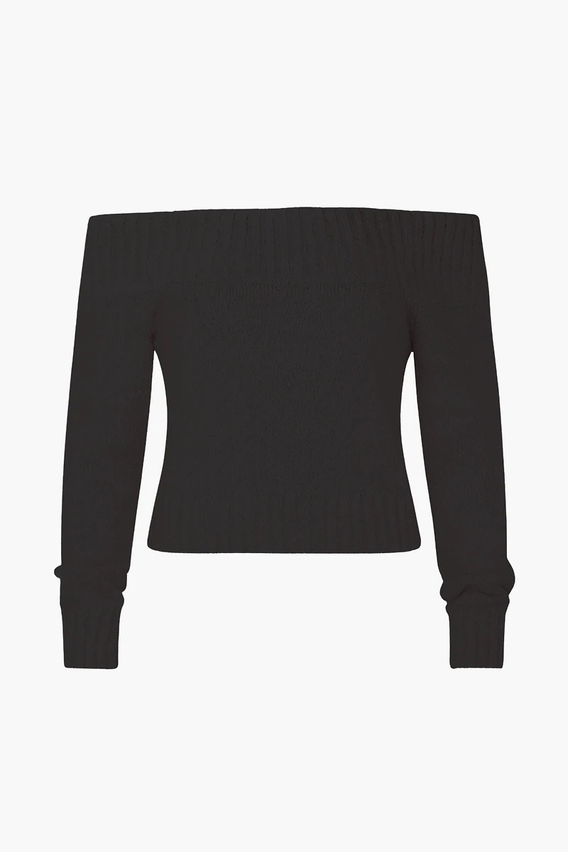 Monica Off-The-Shoulder Knit Sweater