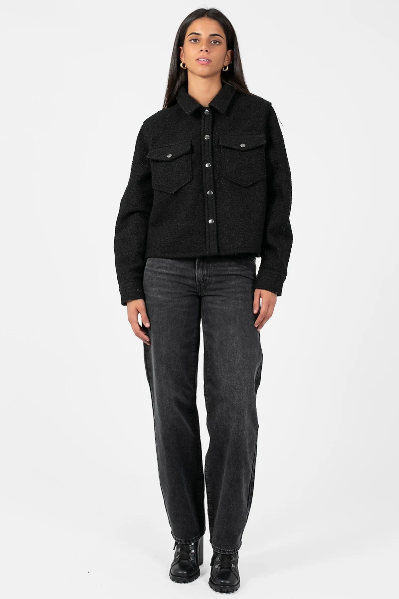 Adela Buttoned Cropped Jacket
