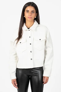 Adela Buttoned Cropped Jacket