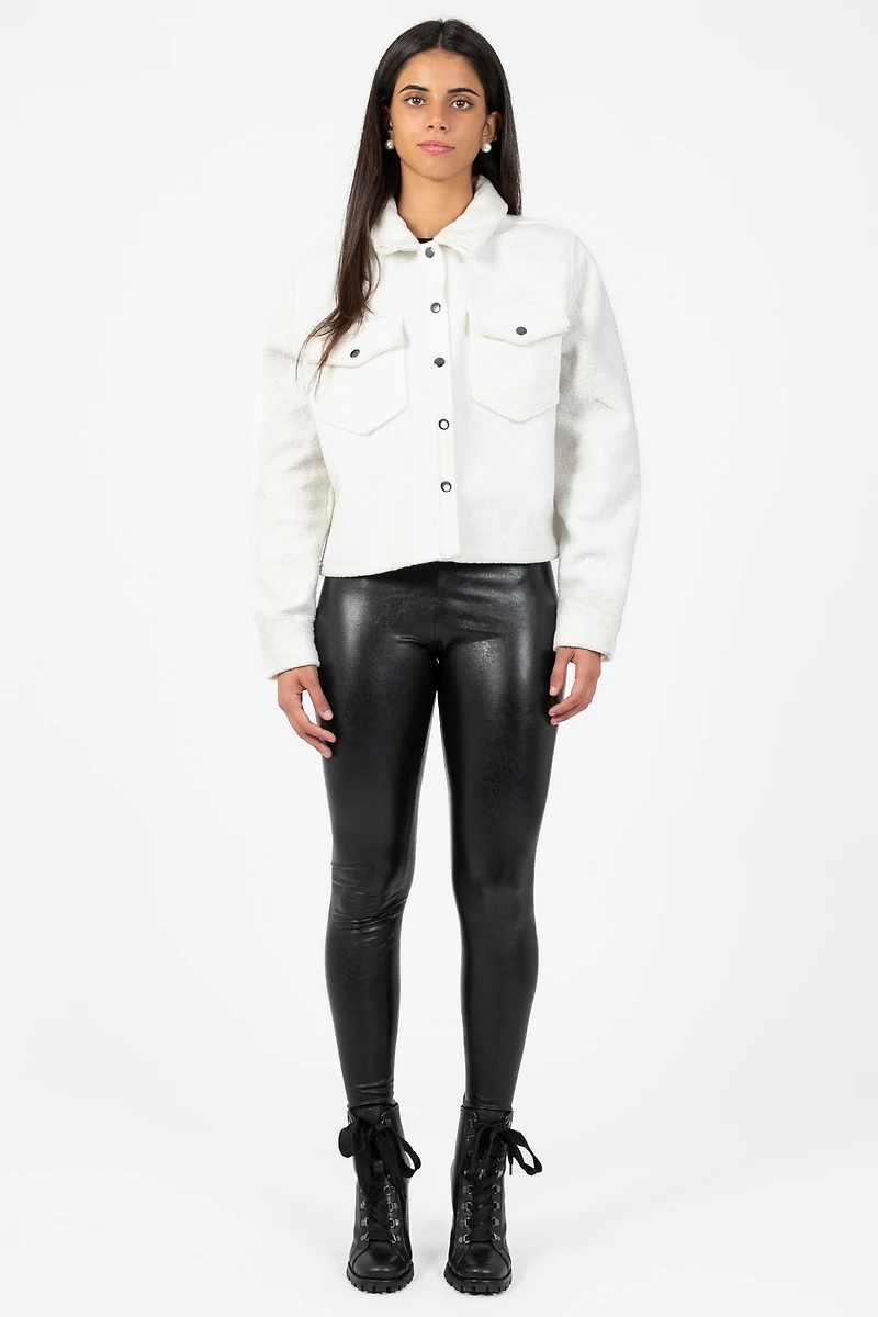 Adela Buttoned Cropped Jacket