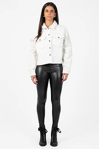 Adela Buttoned Cropped Jacket