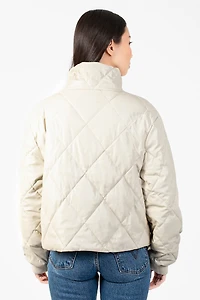 Raven Quilted Faux Leather Jacket