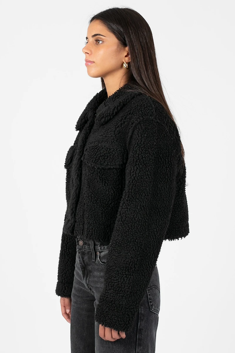 Brooklyn Teddy Crop Jacket