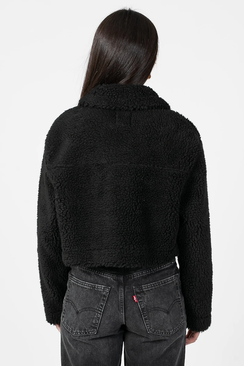 Brooklyn Teddy Crop Jacket