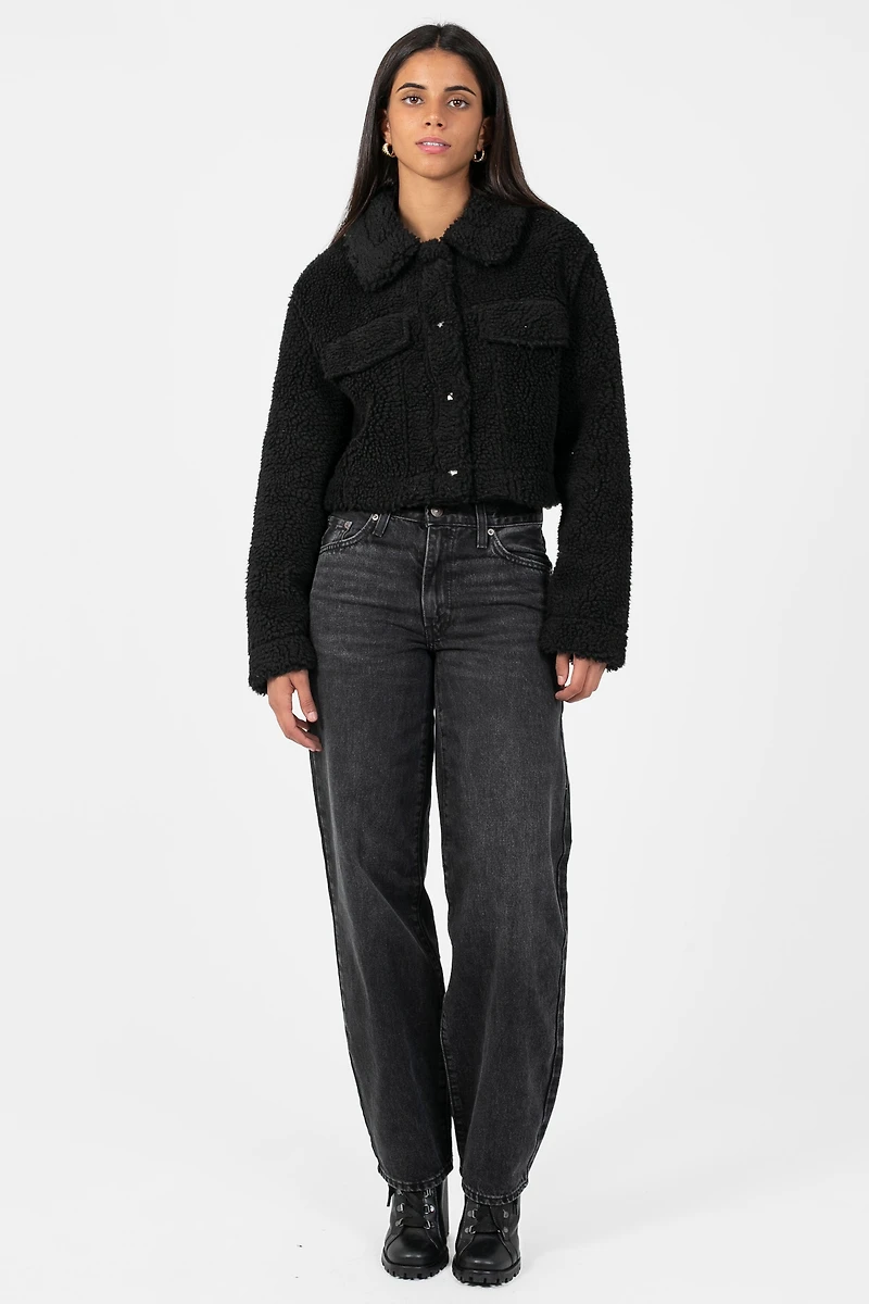 Brooklyn Teddy Crop Jacket