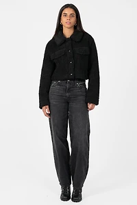 Brooklyn Teddy Crop Jacket