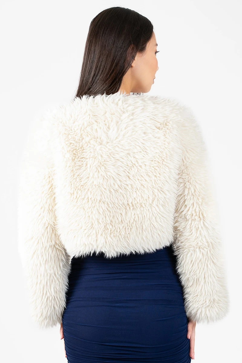 Cadence Fuzzy Crop Jacket