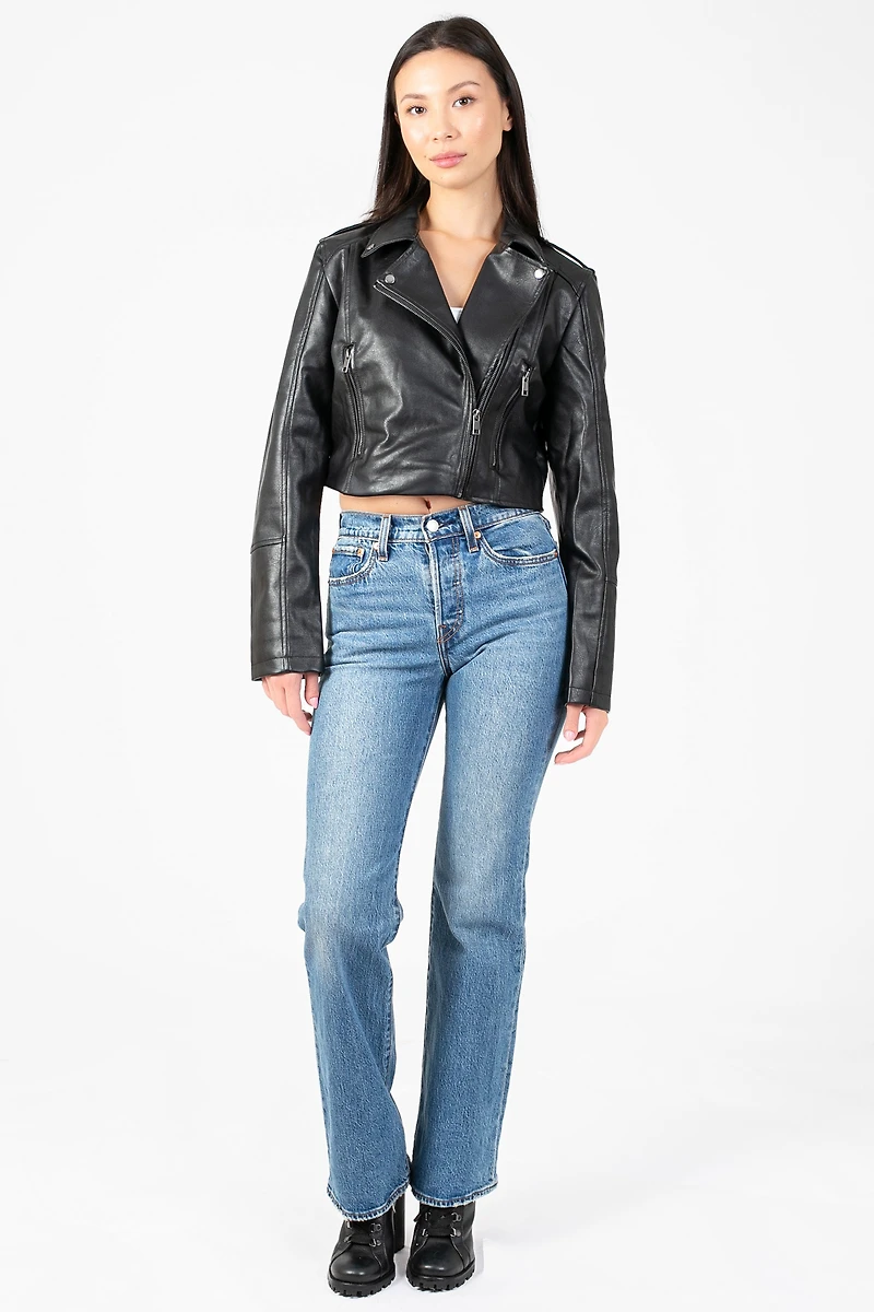 The Icon Moto Cropped Jacket