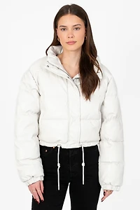 Meilani Vegan Leather Cropped Jacket