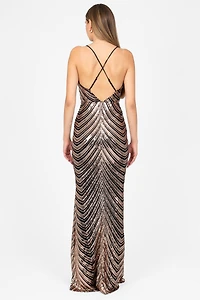 Lexia Sequin Maxi Gown