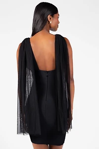 Saphira Tulle Bodycon Mini Dress
