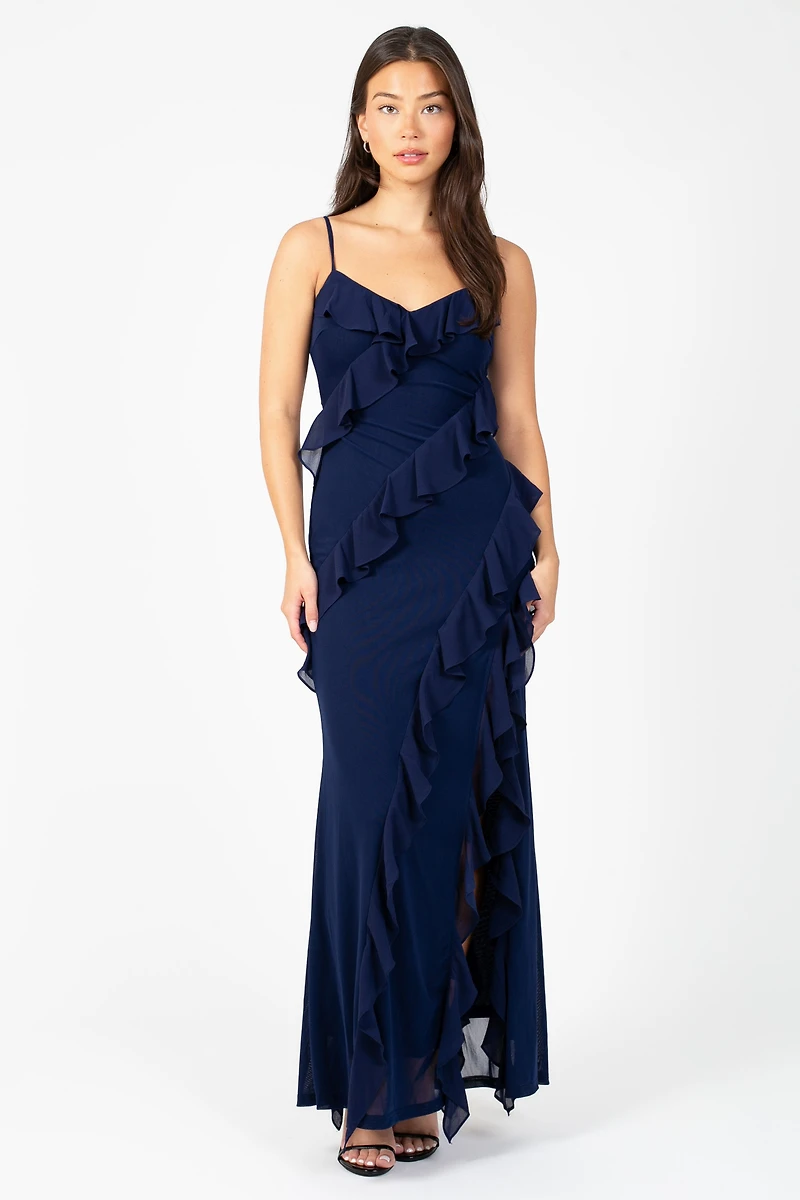 Aurora Ruffle Maxi Dress