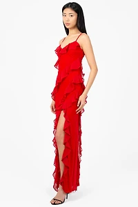 Aurora Ruffle Maxi Dress