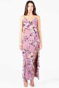 Brielle Floral Ruffle Maxi Dress