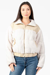 Fluffy Clouds Teddy Puffer Jacket