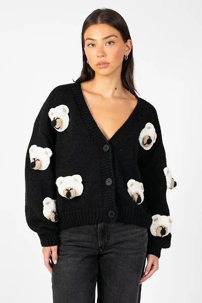 Loveable Teddy Bear Cardigan