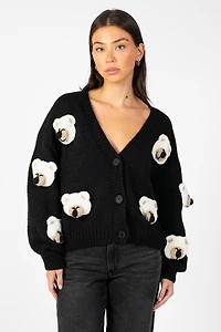 Loveable Teddy Bear Cardigan