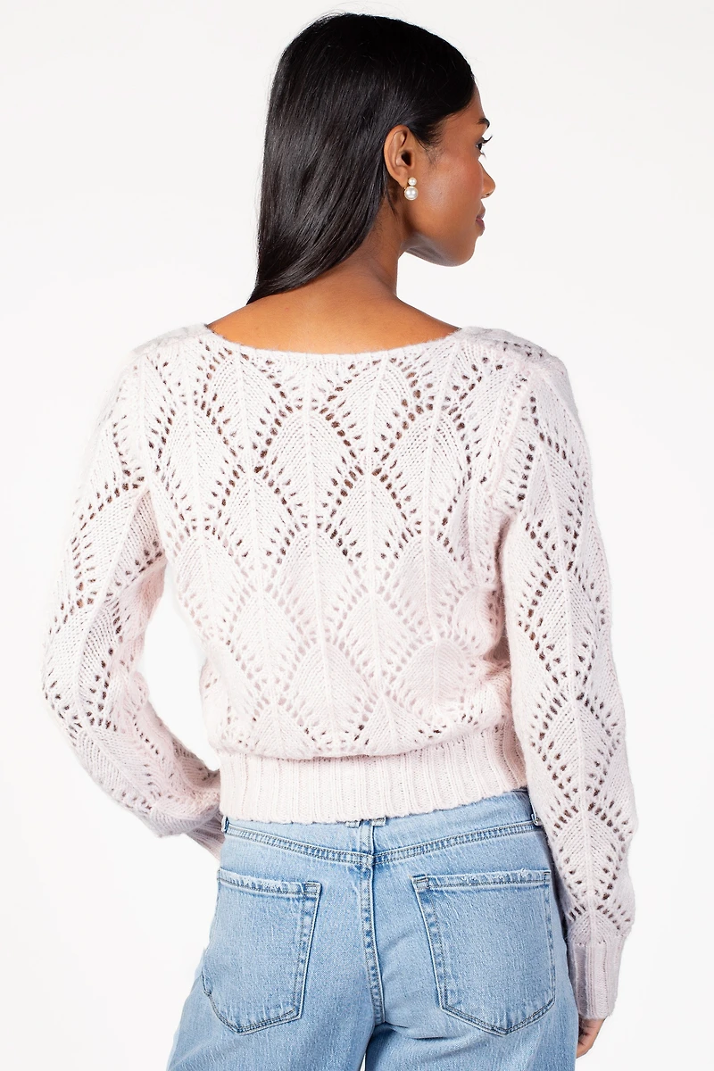 Naomi Pointelle Cardigan