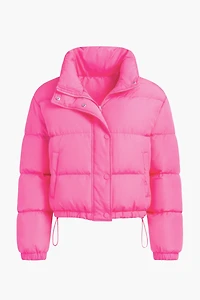 Lilia Oversized Cropped Puffer Jacket