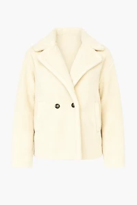 Maia Collared Button Up Teddy Coat