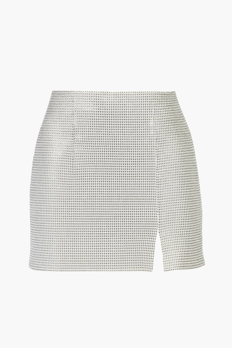 Talia Rhinestone Mini Skirt