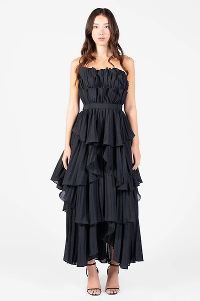 Margaret Ruffle Tiered Maxi Dress
