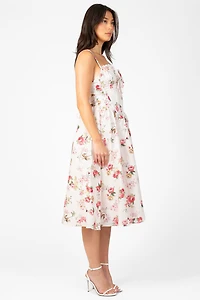Amelina Floral Midi Dress