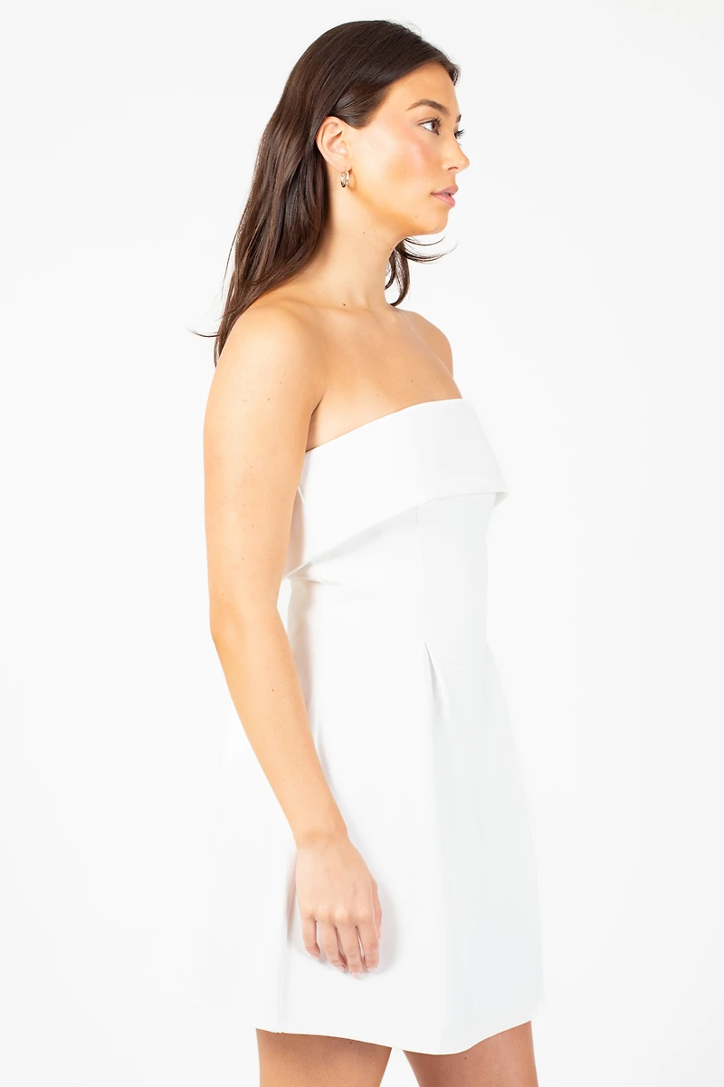 Giselle Strapless Pleated Mini Dress