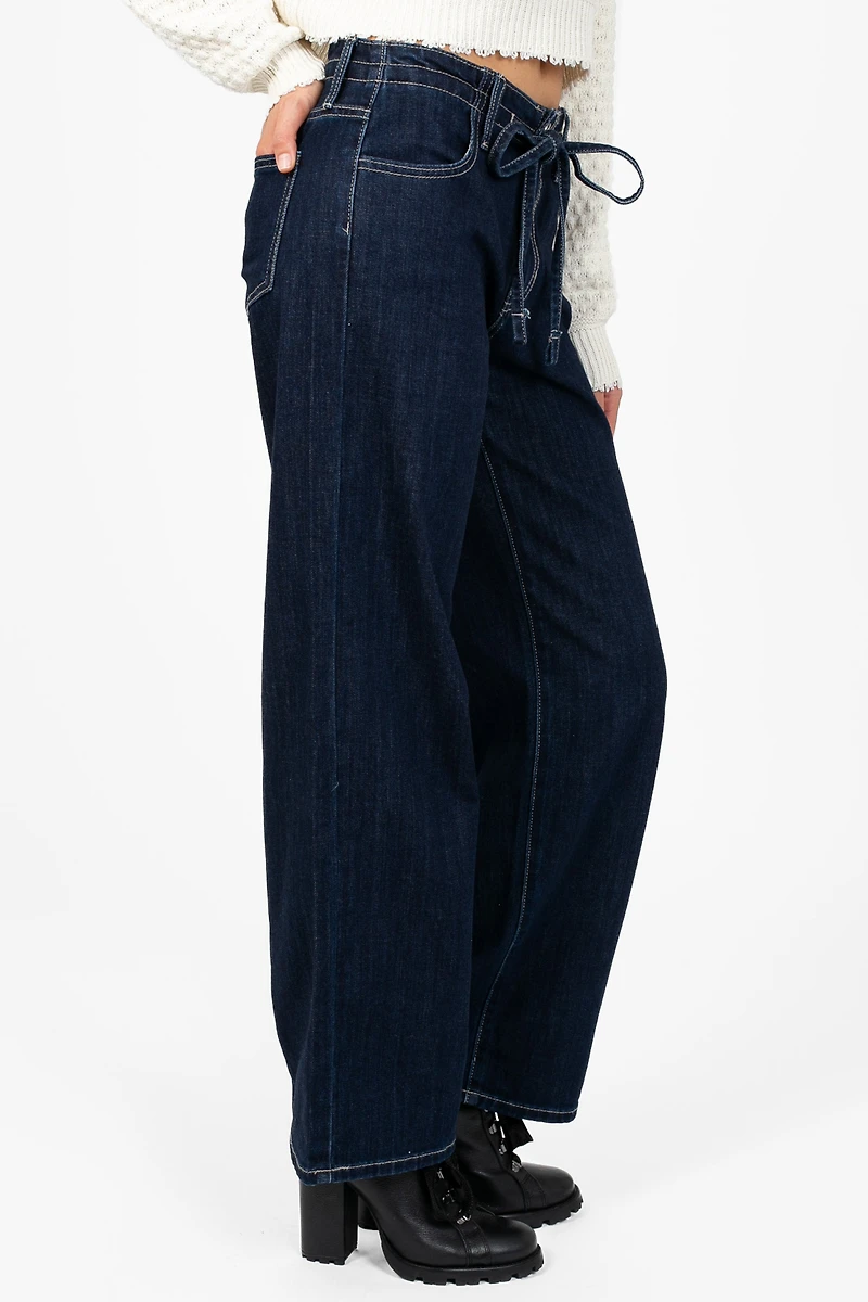 Just Black Denim® Drawstring Wide Leg Jean