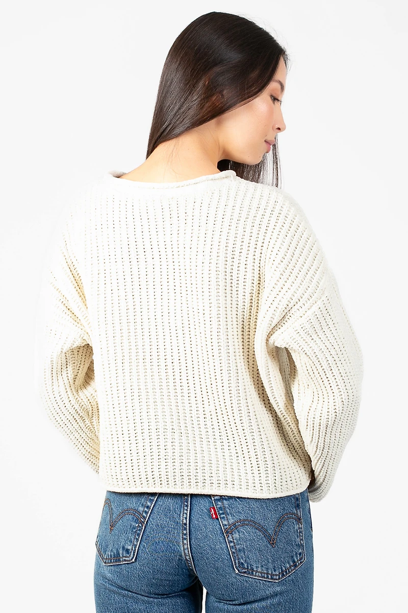 Emara Textured Knit Sweater