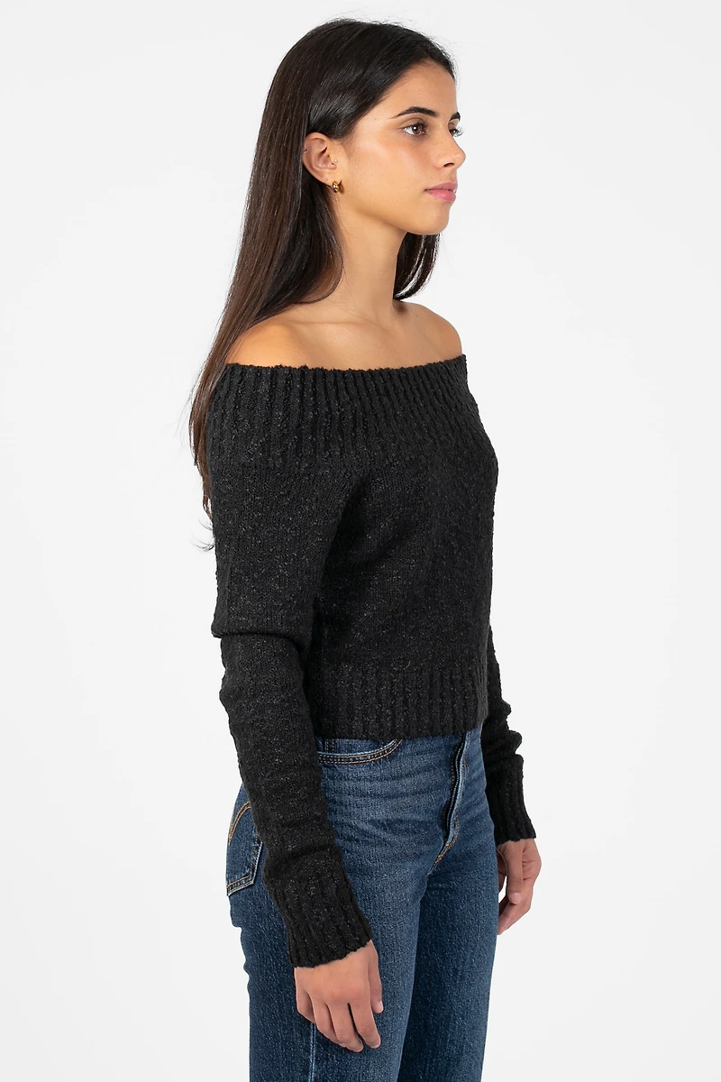 Monica Off-The-Shoulder Knit Sweater
