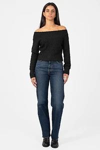 Monica Off-The-Shoulder Knit Sweater