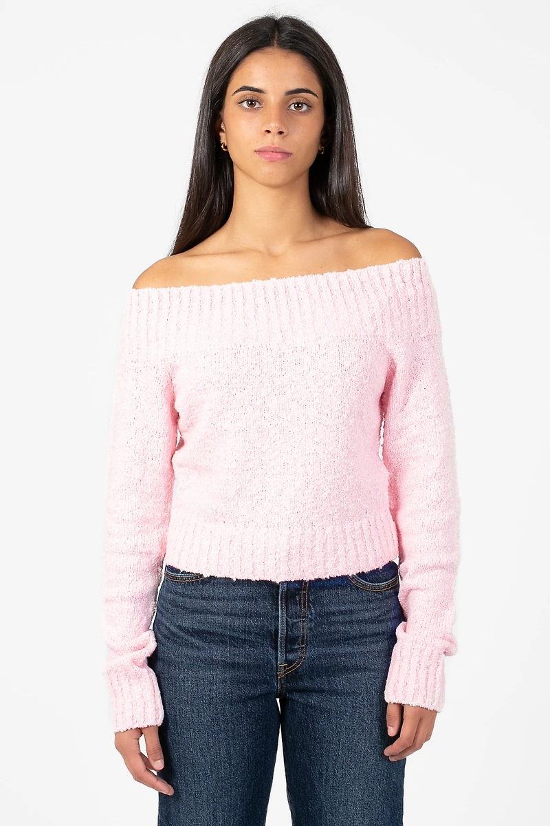 Monica Off-The-Shoulder Knit Sweater