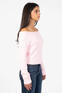 Monica Off-The-Shoulder Knit Sweater