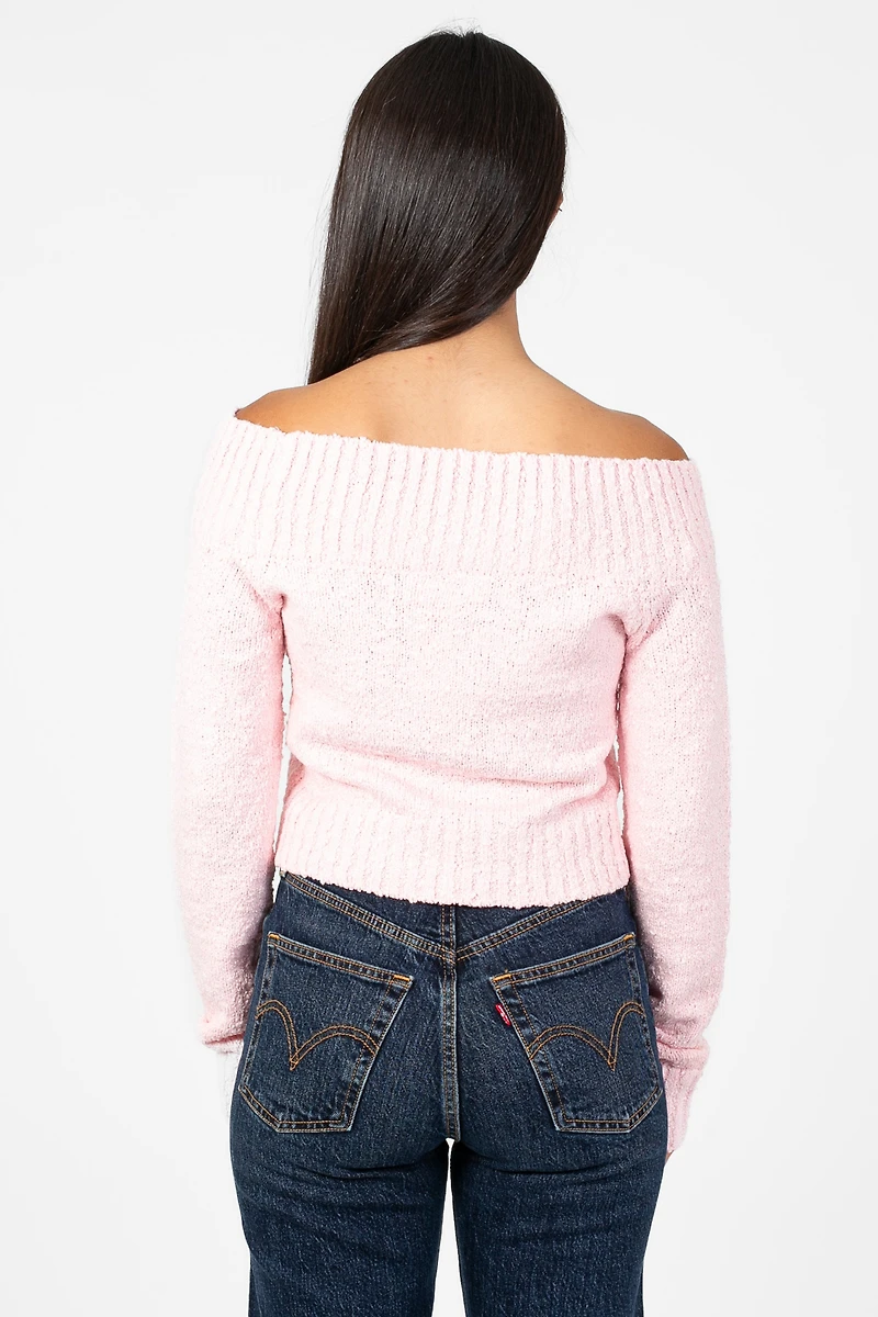 Monica Off-The-Shoulder Knit Sweater