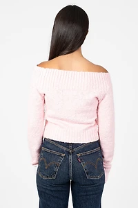 Monica Off-The-Shoulder Knit Sweater