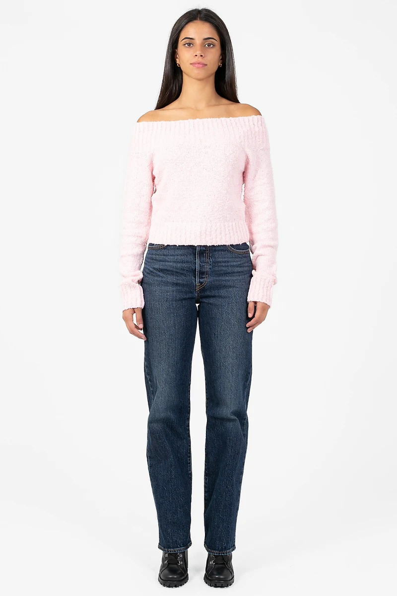 Monica Off-The-Shoulder Knit Sweater