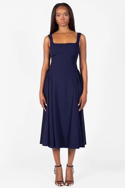 Thessaly Pleated Midi Dress