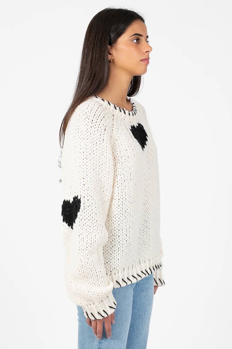 John + Jenn® Declan Heart Stitch Sweater